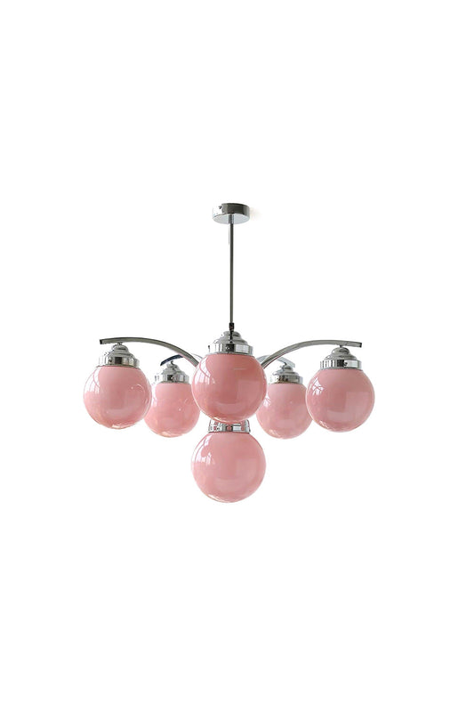 Pink Globe Modern Chandelier | everlamps