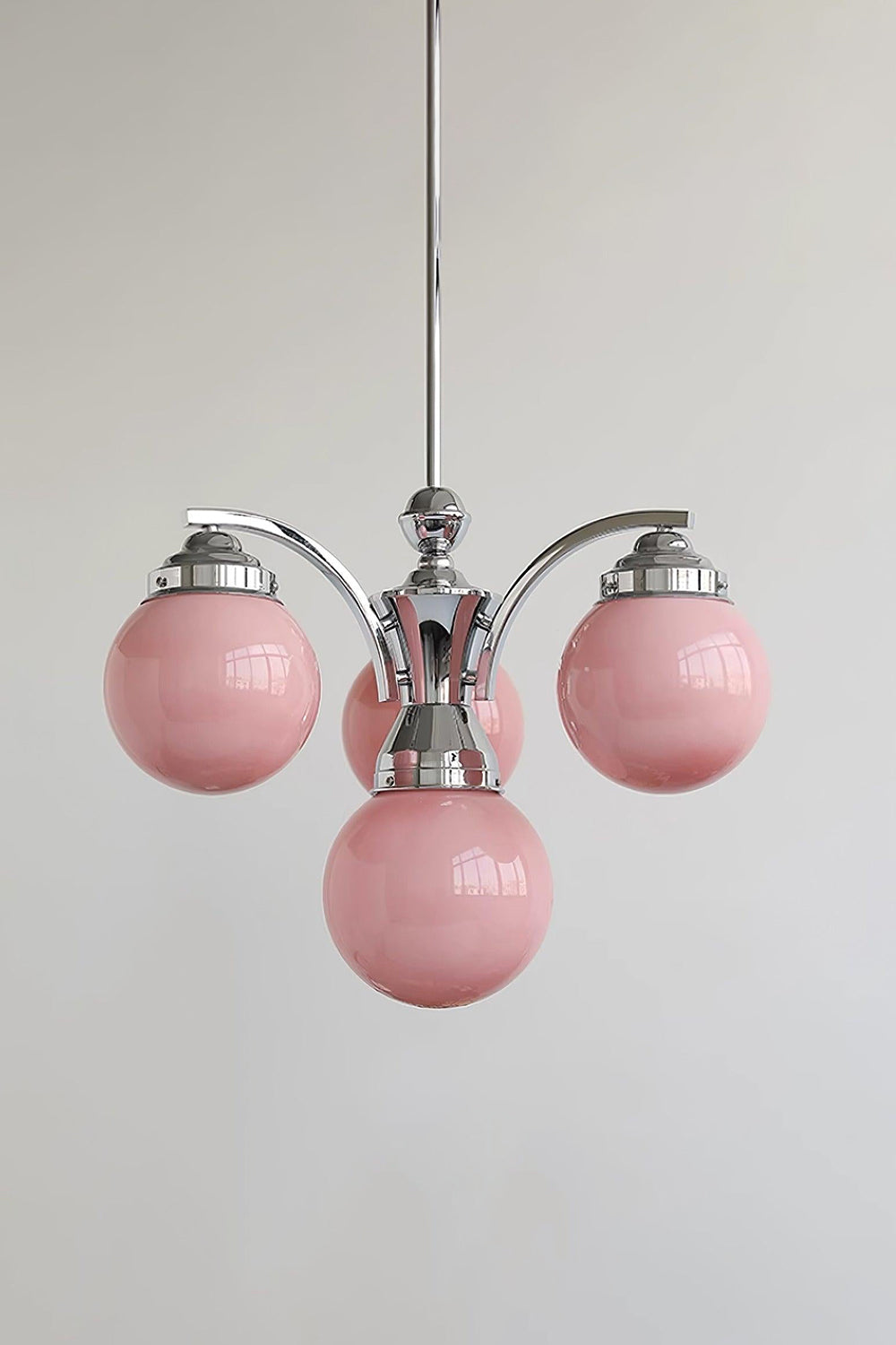 Pink Globe Modern Chandelier - view 10 | everlamps