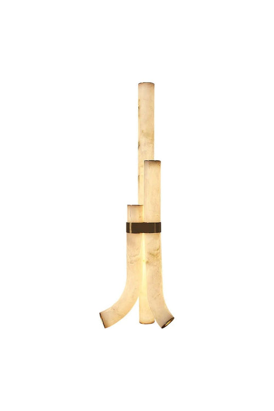 Piped Alabaster Floor Lamp | everlamps
