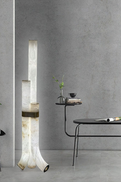 Piped Alabaster Floor Lamp - view 11 | everlamps