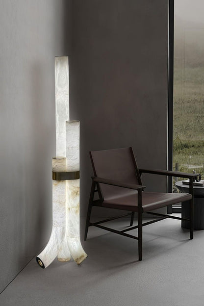 Piped Alabaster Floor Lamp - view 14 | everlamps