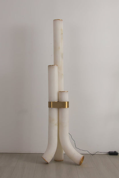 Piped Alabaster Floor Lamp - view 9 | everlamps
