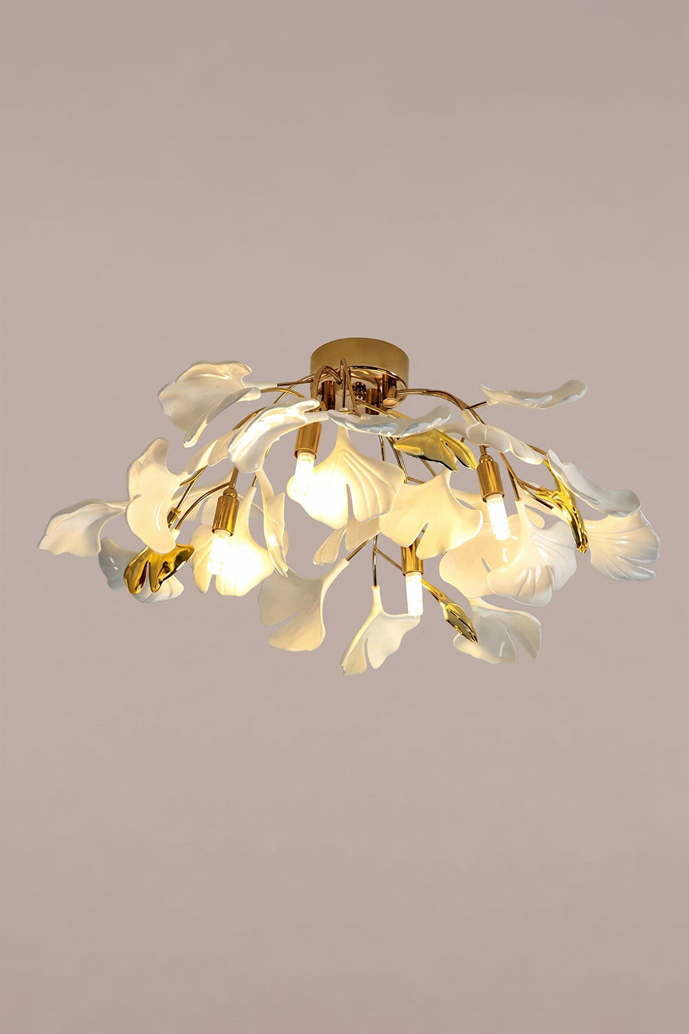 Porcelain Ginkgo Leaf Ceiling Light vexa lamps