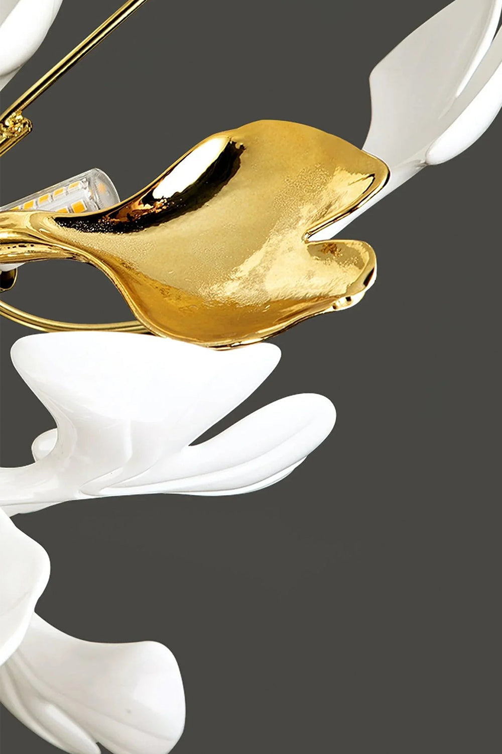 Porcelain Ginkgo Leaf Ceiling Light |Ceramics detail | vexa lamps