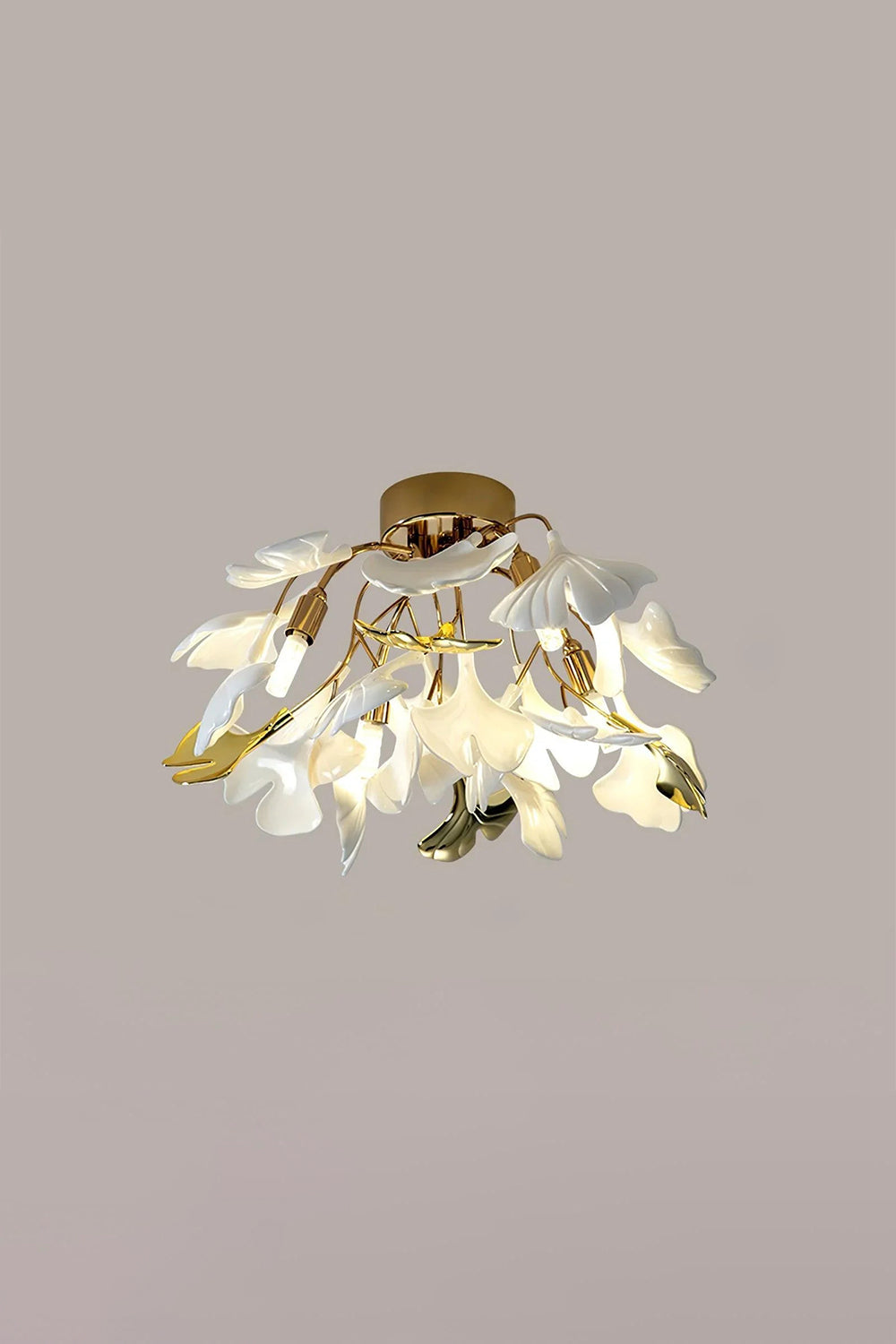Porcelain Ginkgo Leaf Ceiling Lightvexa lamps