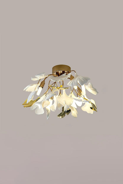 Porcelain Ginkgo Leaf Ceiling Lightvexa lamps
