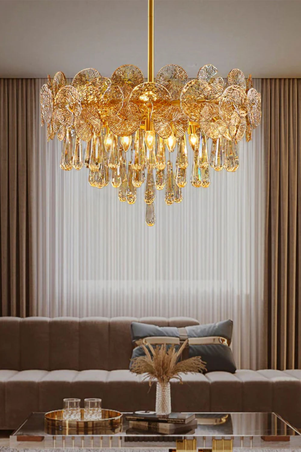 Postmodern Light Luxury Crystal Chandelier - view 3 | everlamps
