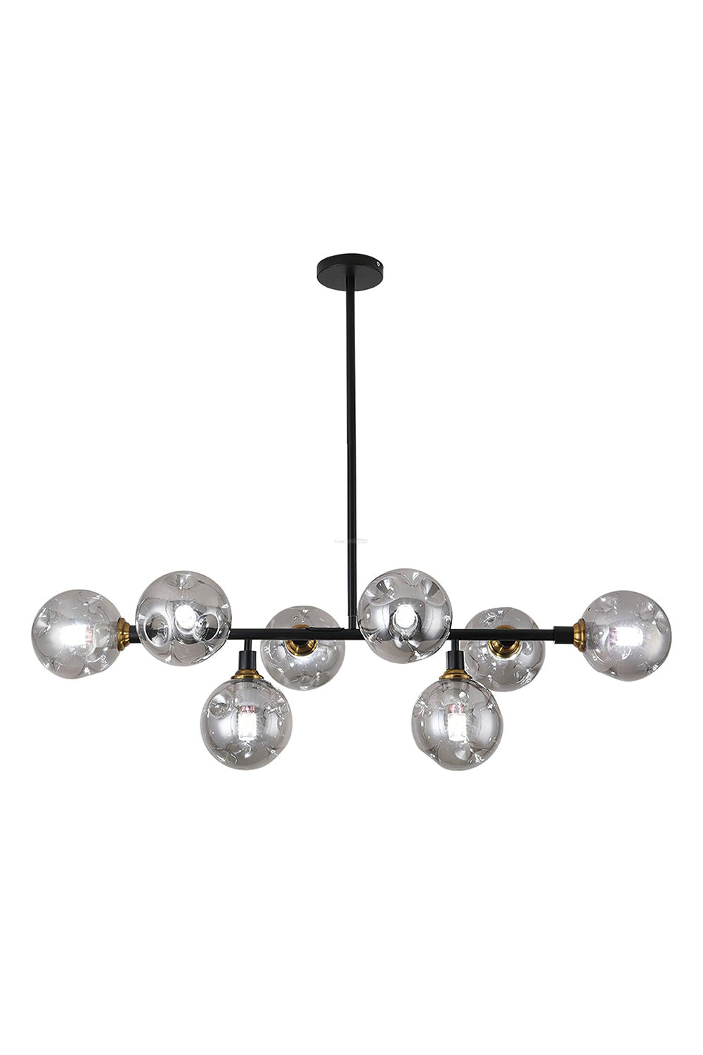 Primas Smoked Glass Linear Chandelier | everlamps