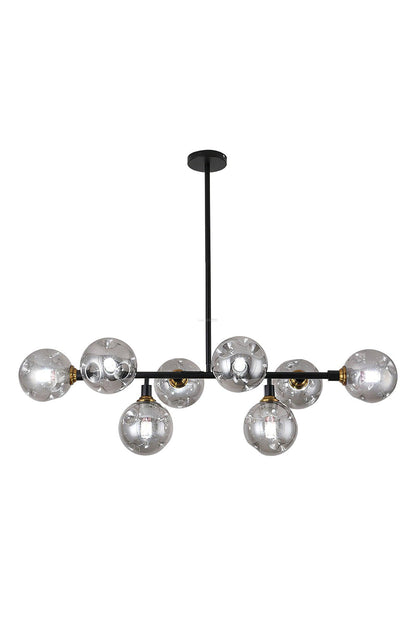 Primas Smoked Glass Linear Chandelier | everlamps