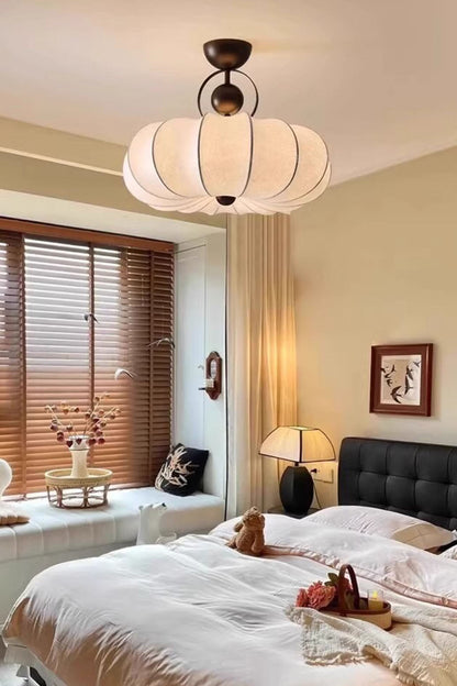 Pumpkin Silk Ceiling Lamp - view 10 | everlamps