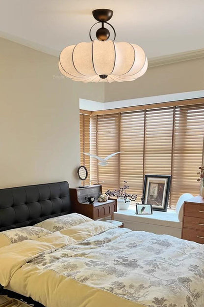 Pumpkin Silk Ceiling Lamp - view 3 | everlamps