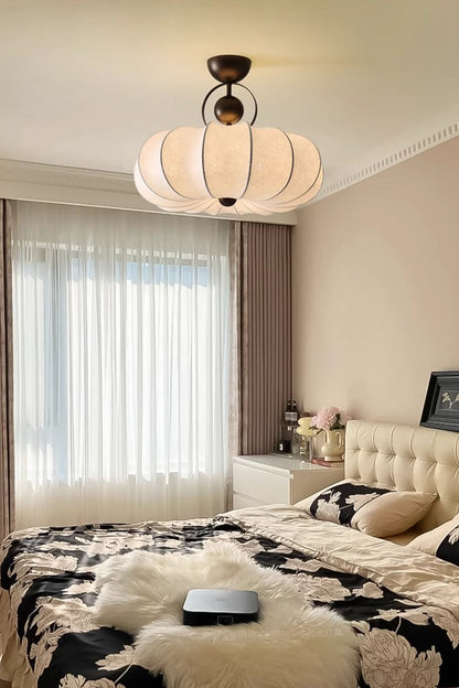 Pumpkin Silk Ceiling Lamp - view 4 | everlamps