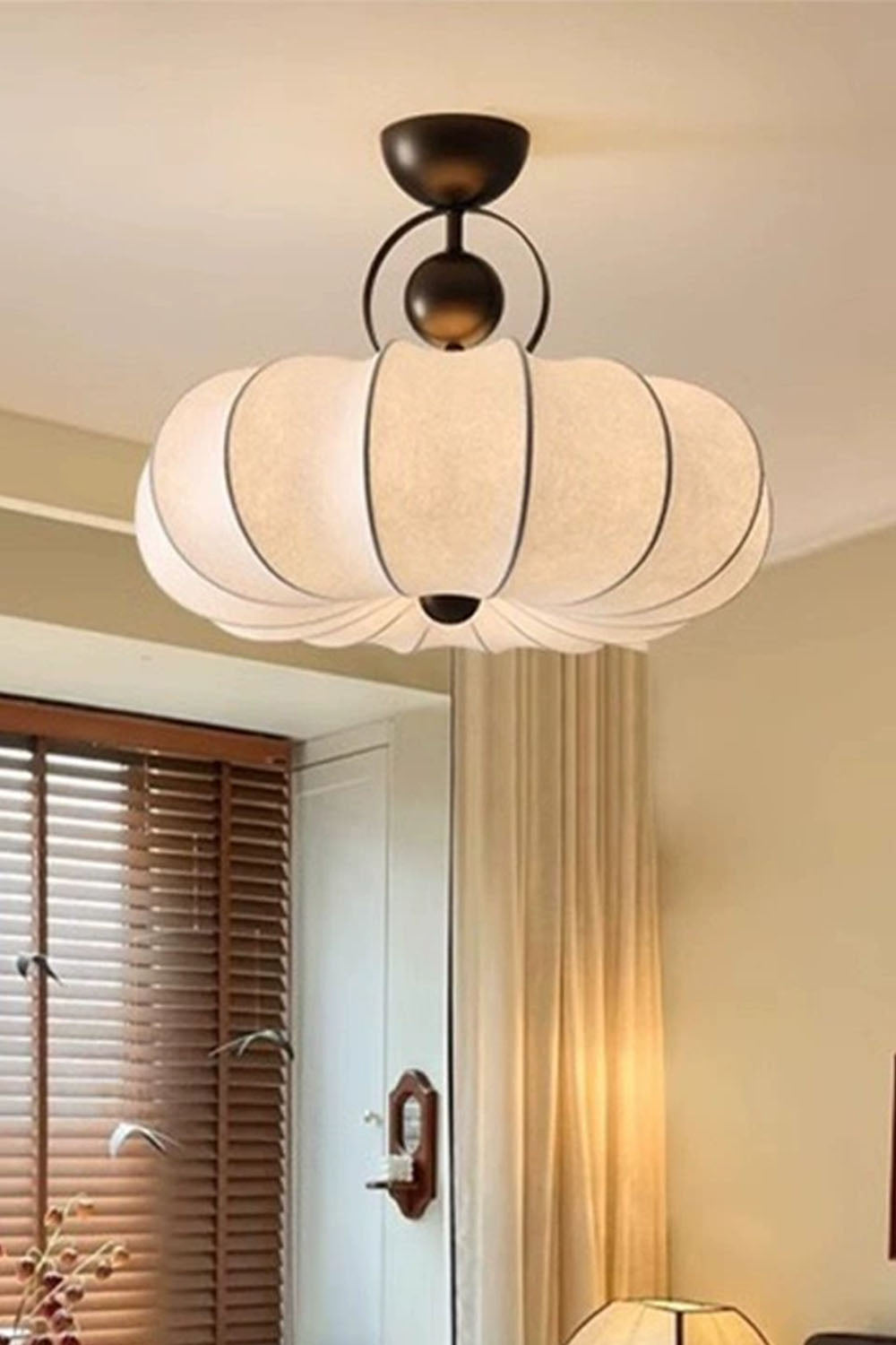 Pumpkin Silk Ceiling Lamp - view 21 | everlamps