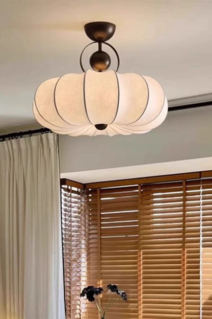 Pumpkin Silk Ceiling Lamp - view 6 | everlamps