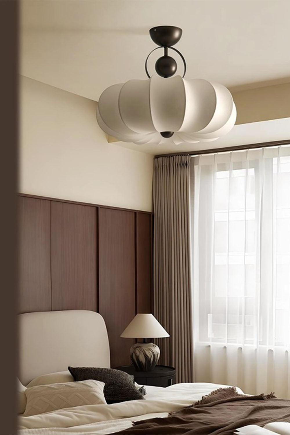 Pumpkin Silk Ceiling Lamp - view 9 | everlamps