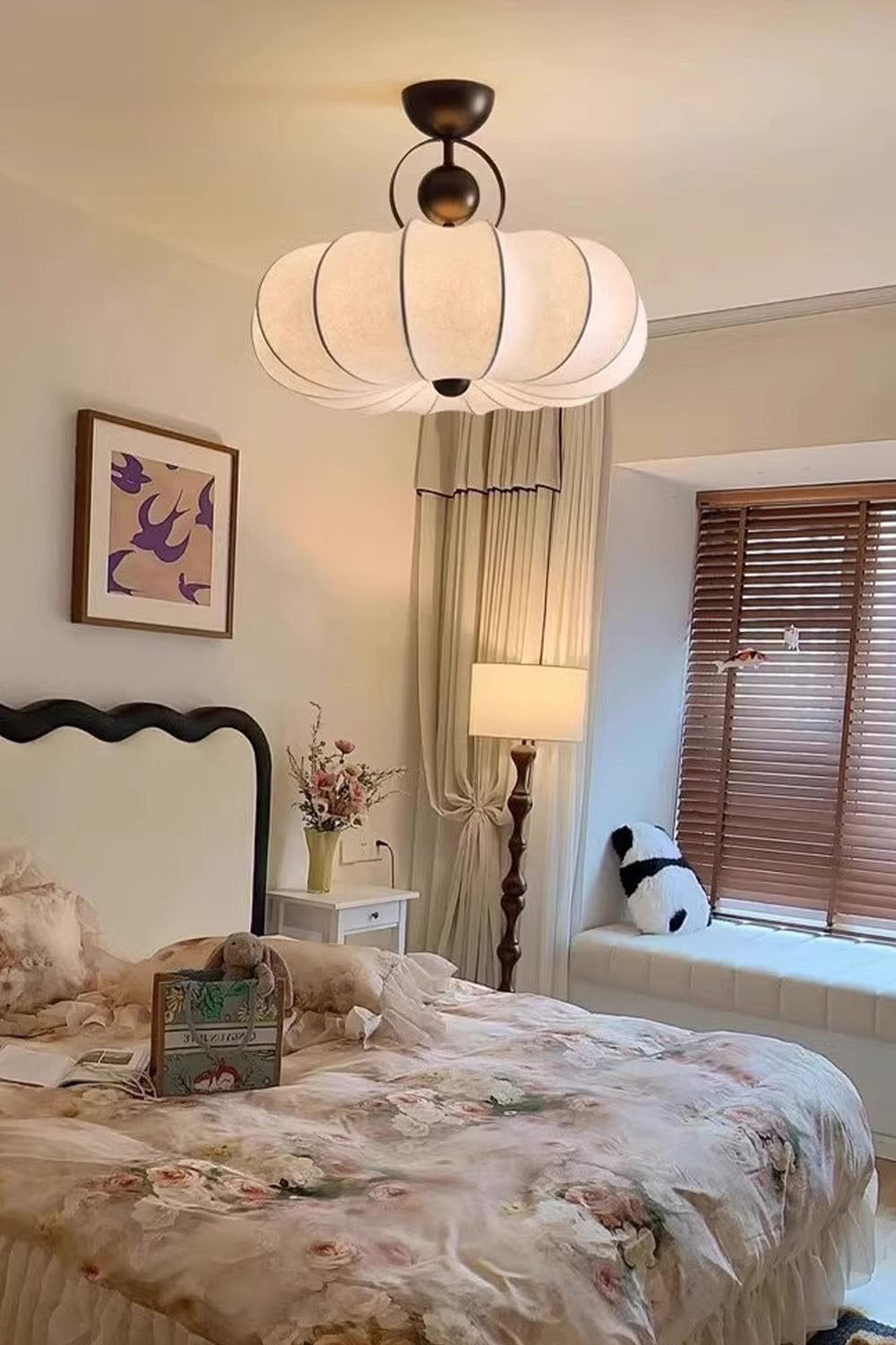 Pumpkin Silk Ceiling Lamp - view 12 | everlamps