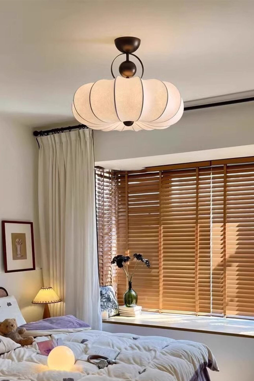 Pumpkin Silk Ceiling Lamp - view 13 | everlamps