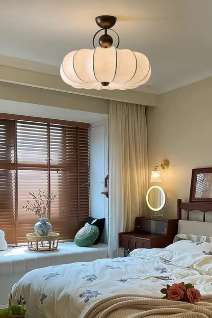 Pumpkin Silk Ceiling Lamp - view 14 | everlamps
