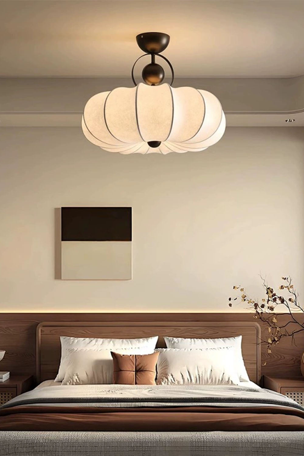 Pumpkin Silk Ceiling Lamp - view 17 | everlamps
