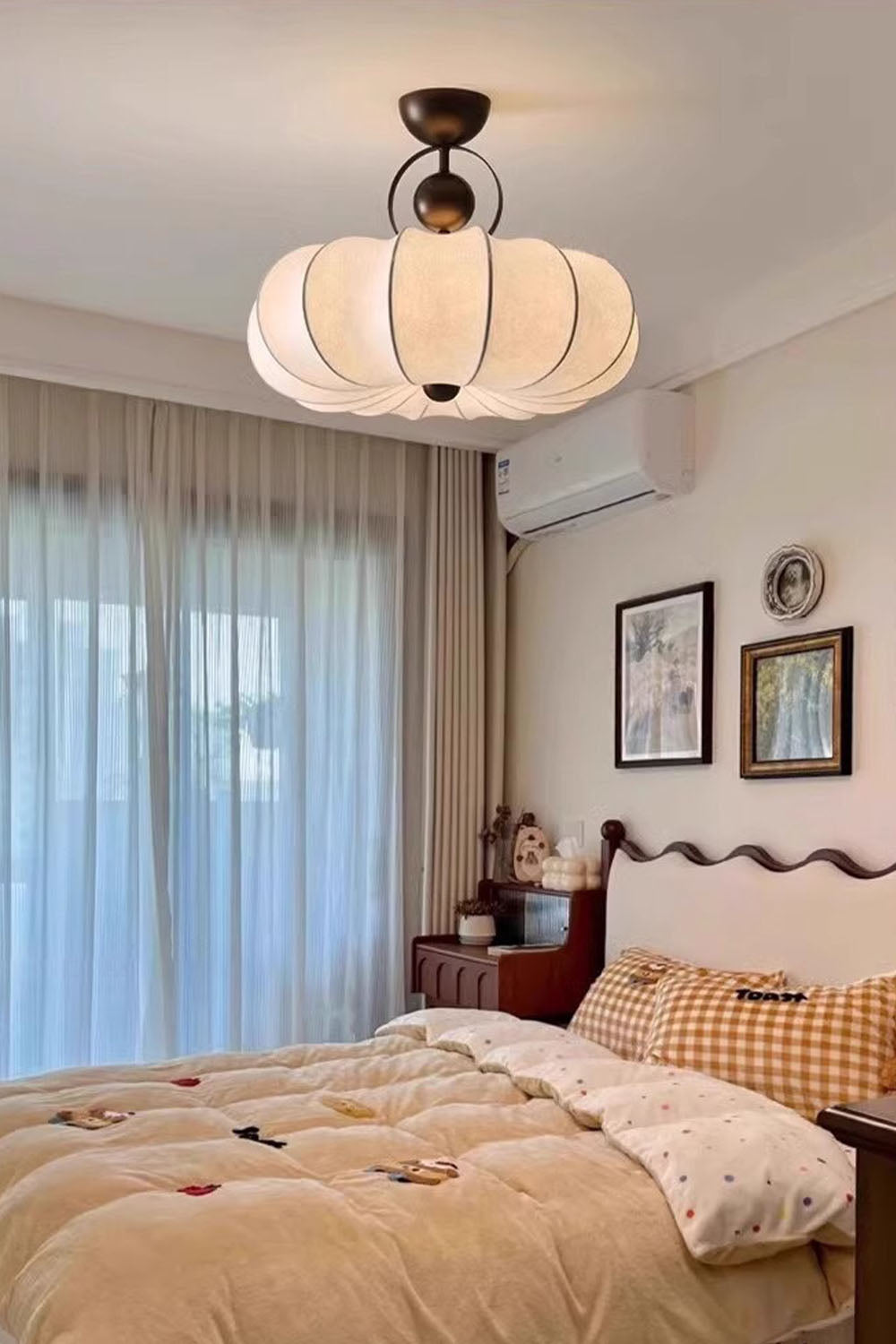 Pumpkin Silk Ceiling Lamp - view 18 | everlamps