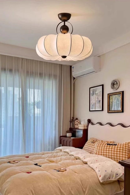 Pumpkin Silk Ceiling Lamp - view 18 | everlamps