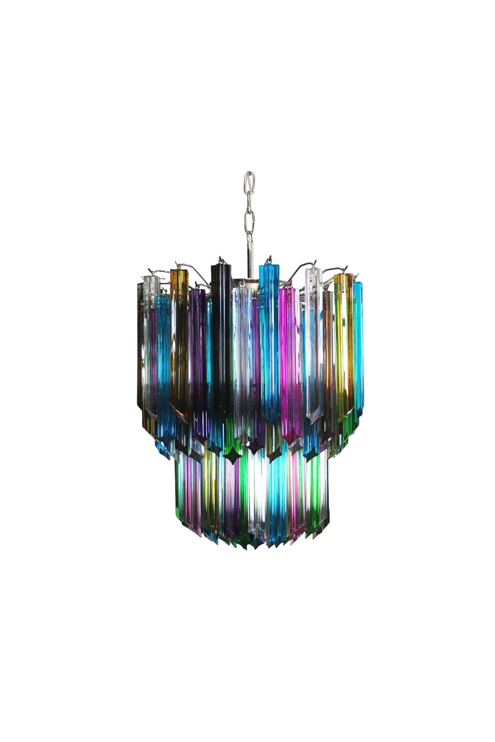Quadridri Multicolor Prism Chandelier | everlamps