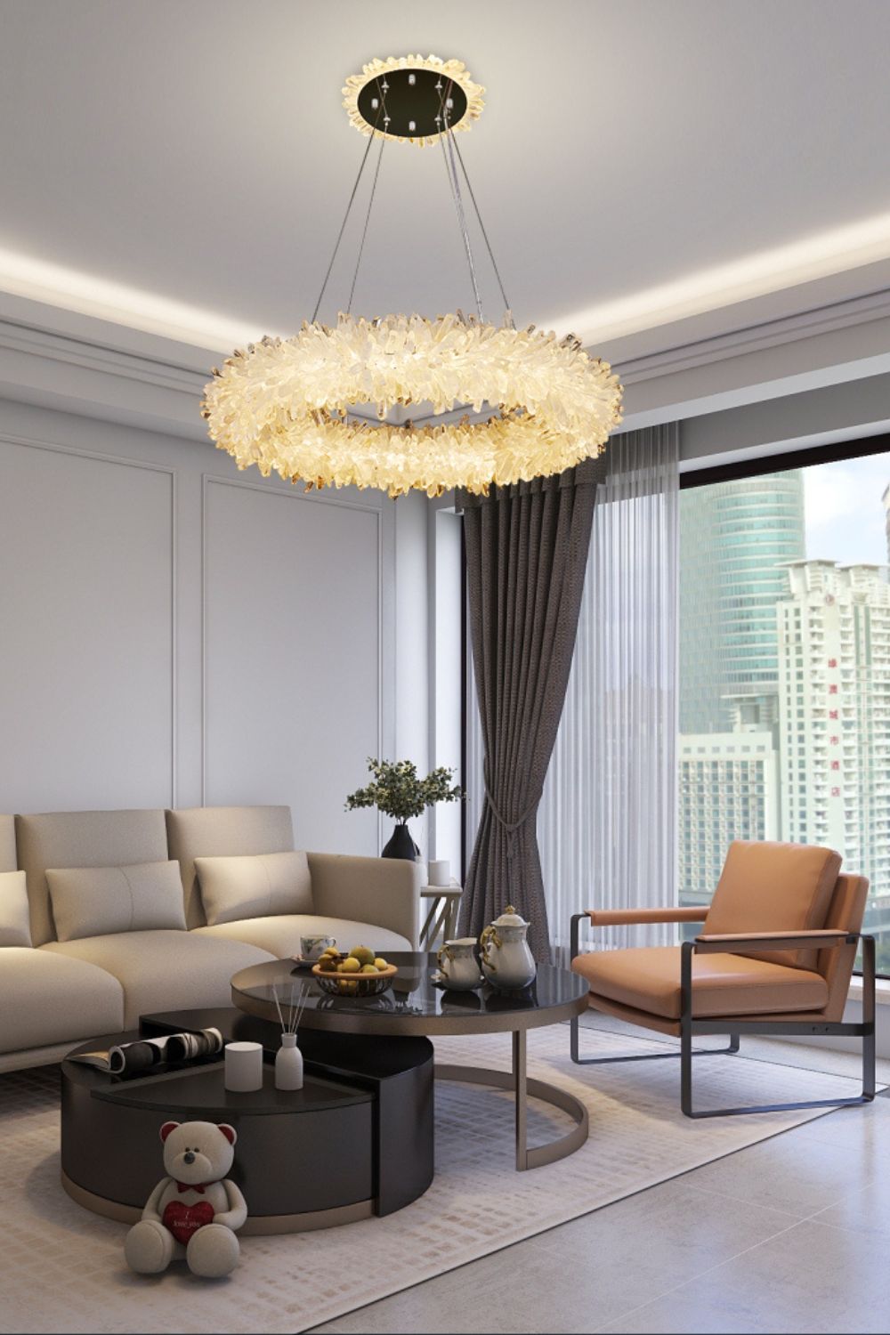 Quartz Crystal Chandelier - everlamps