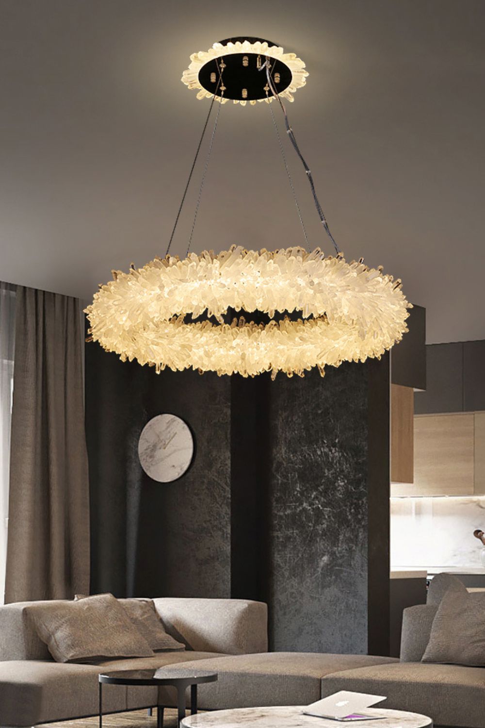 Quartz Crystal Chandelier - everlamps