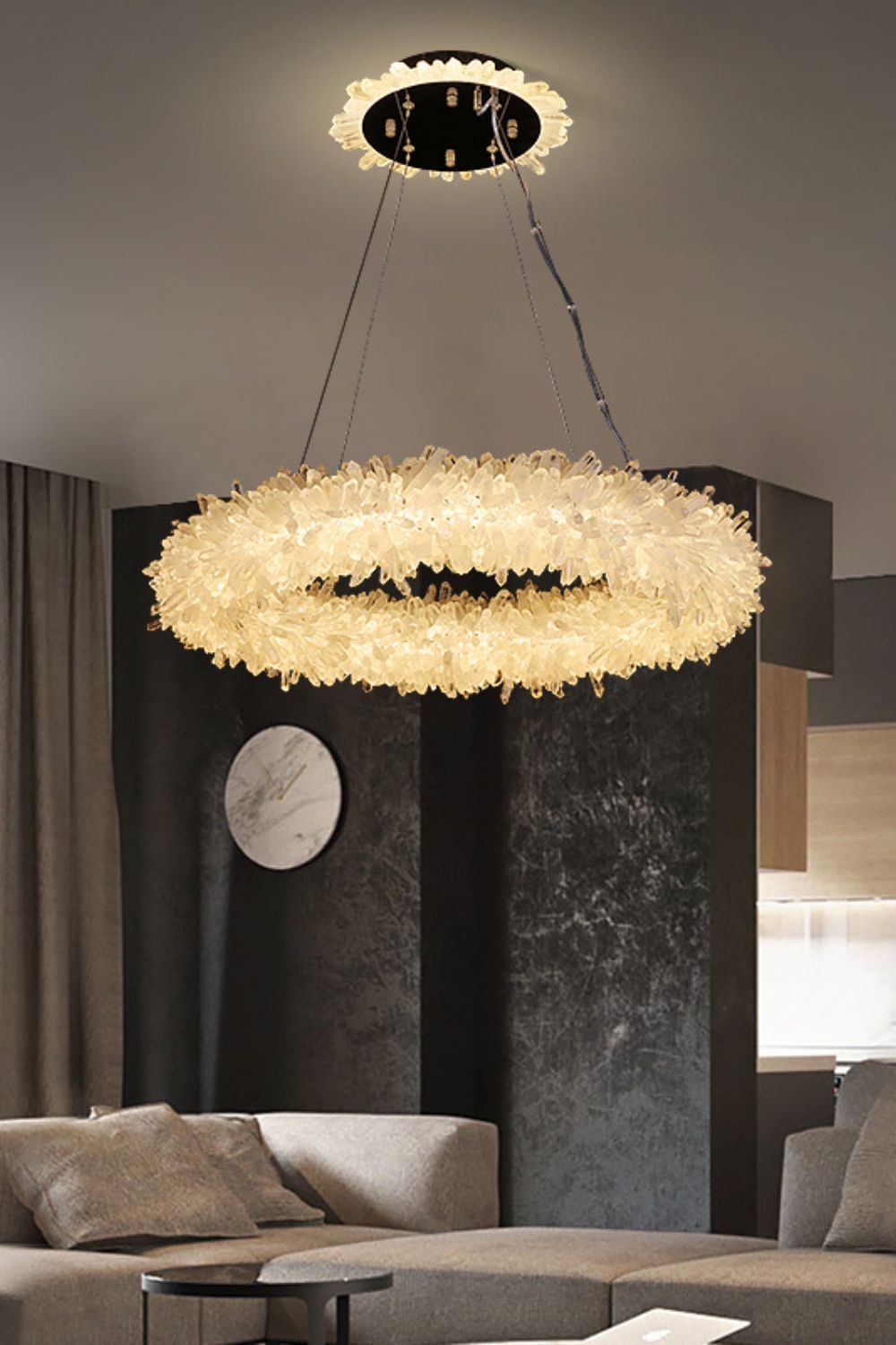 Quartz Crystal Chandelier - everlamps
