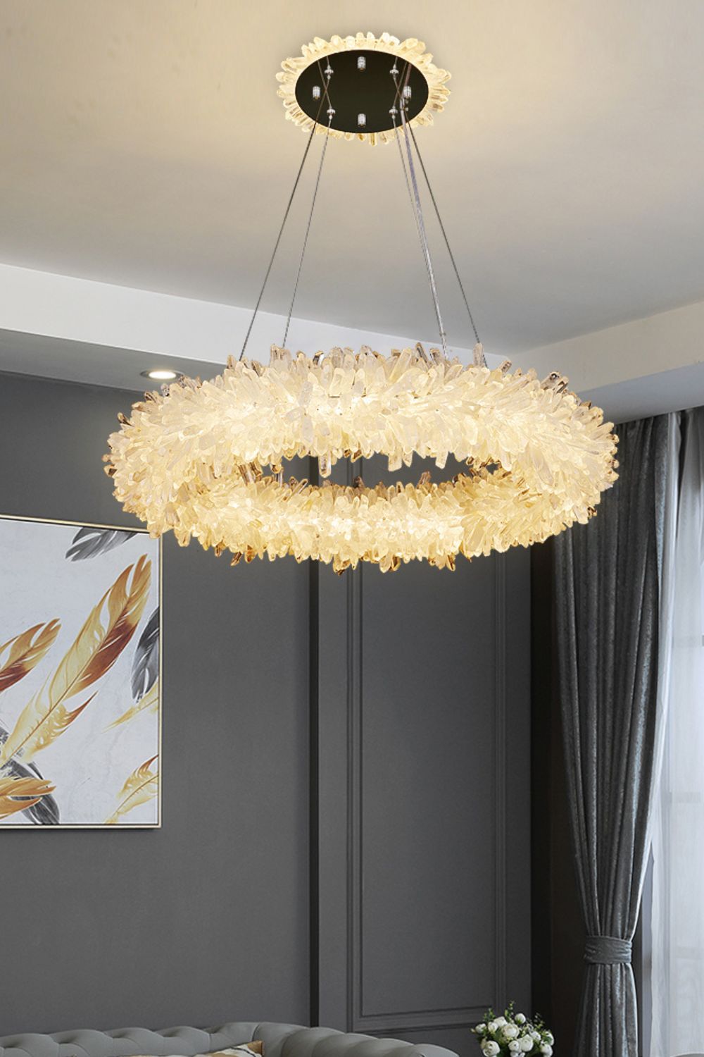 Quartz Crystal Chandelier - everlamps