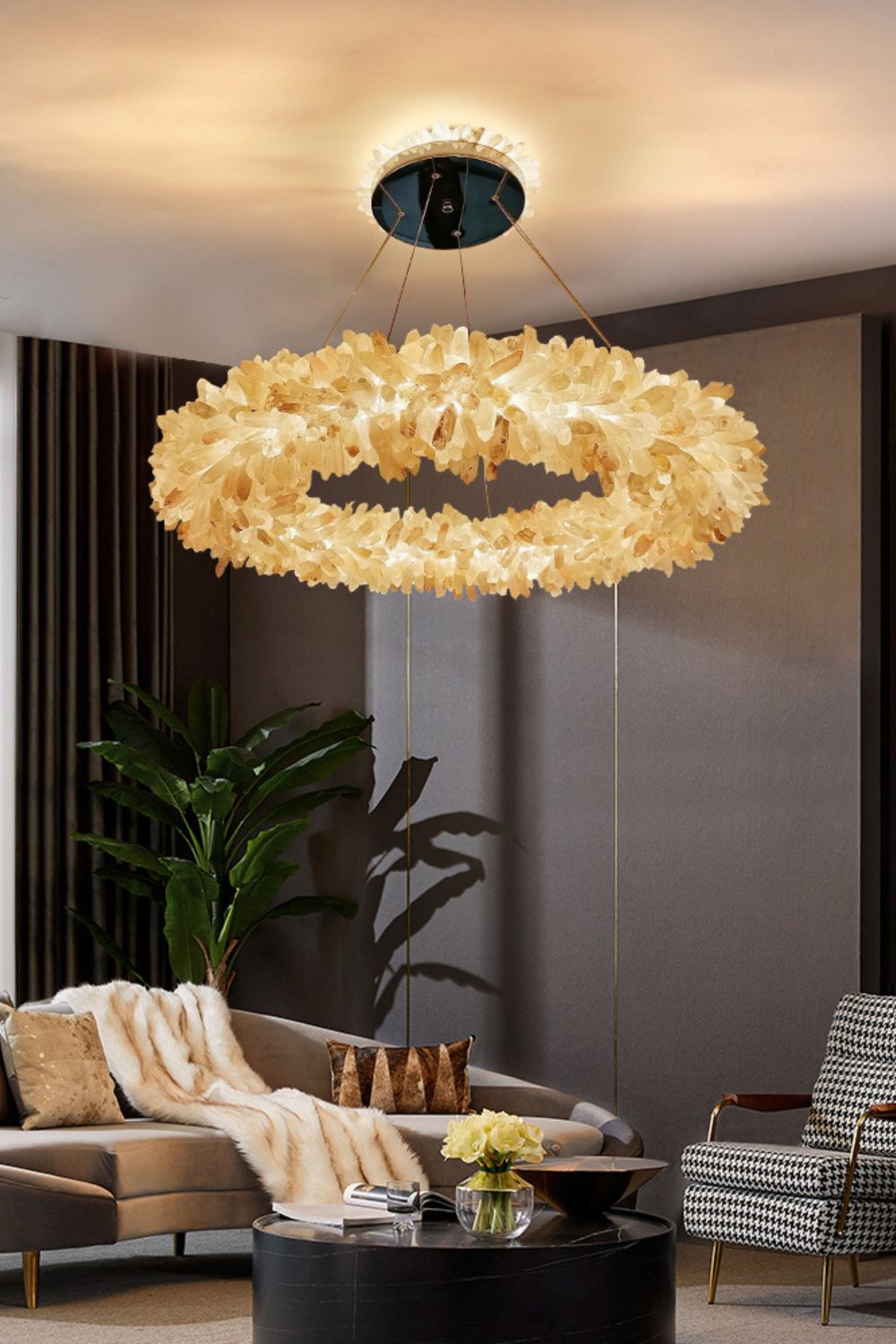Quartz Crystal Chandelier - everlamps