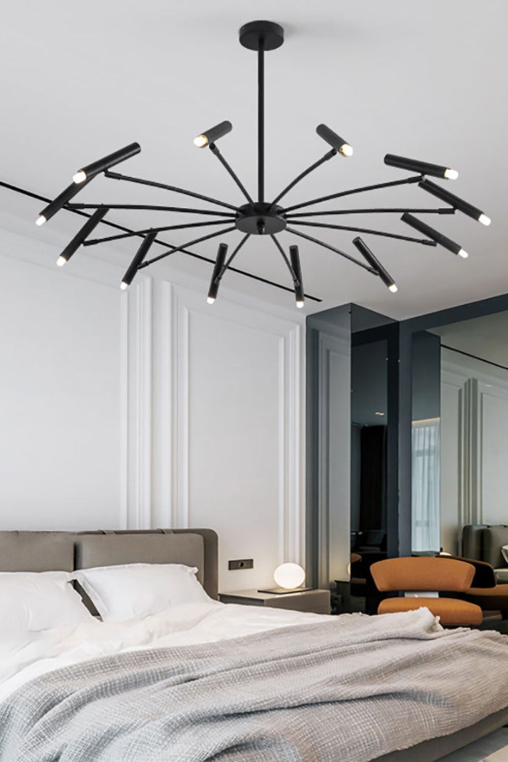 Radial Modern Chandelier - view 10 | everlamps