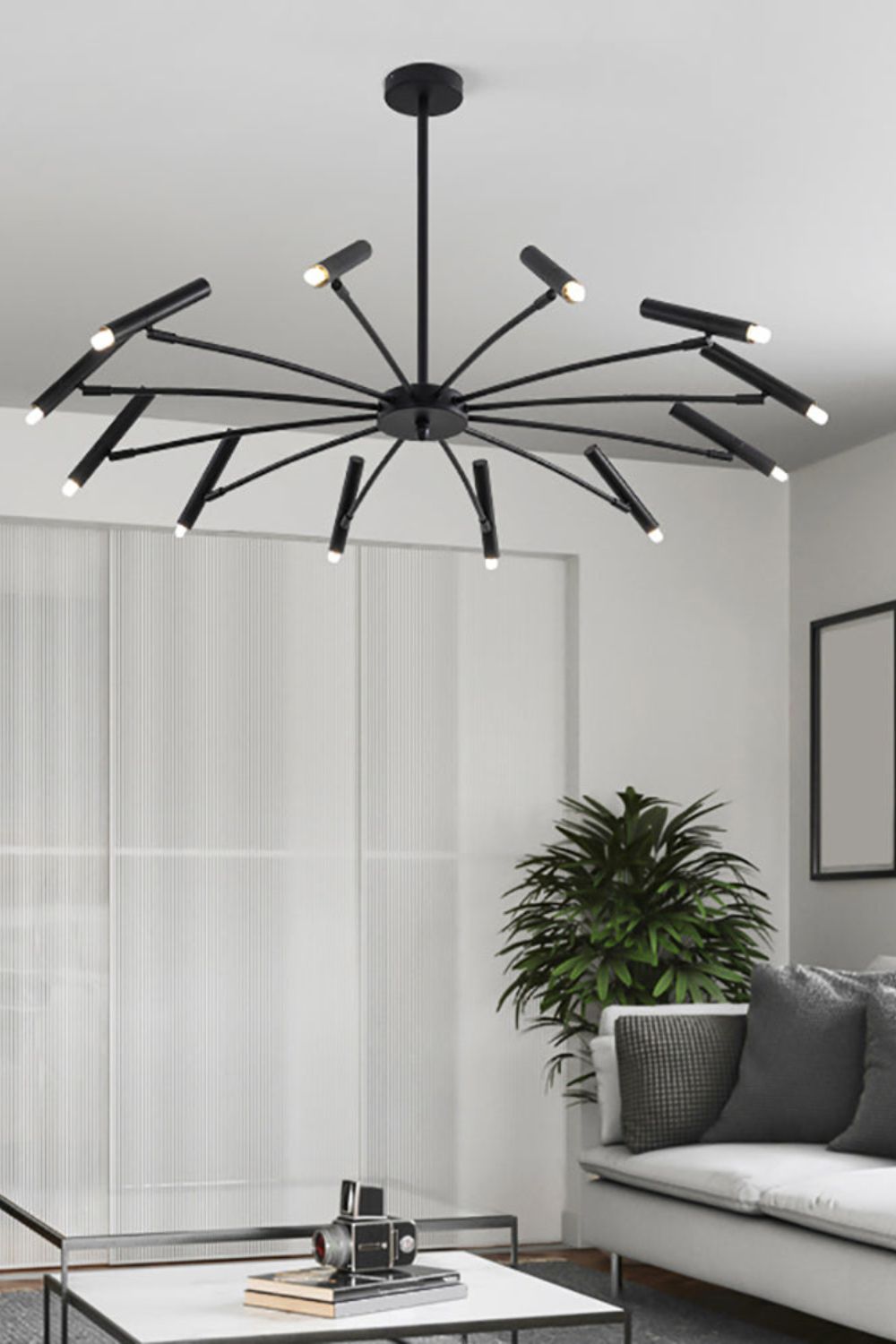 Radial Modern Chandelier - view 11 | everlamps