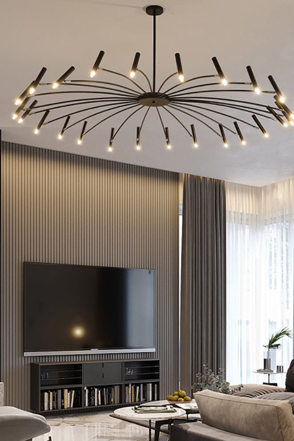 Radial Modern Chandelier - view 12 | everlamps
