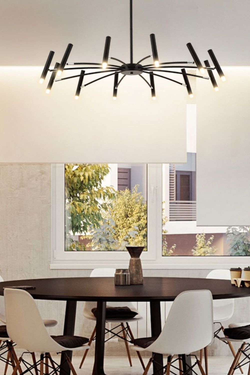 Radial Modern Chandelier - view 16 | everlamps