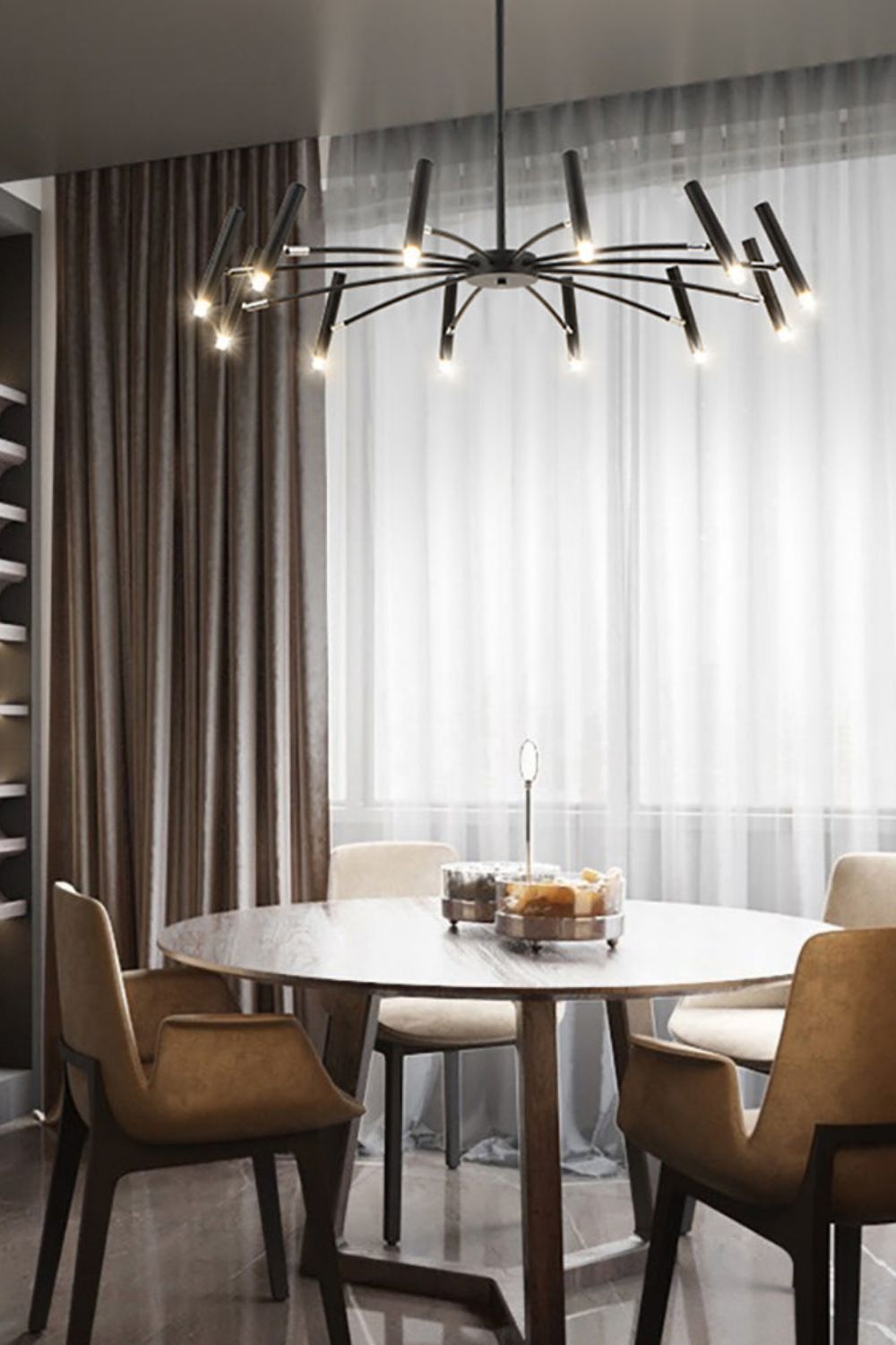 Radial Modern Chandelier - view 17 | everlamps