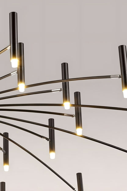 Radial Modern Chandelier - view 31 | everlamps