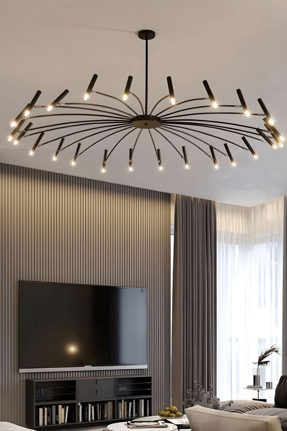Radial Modern Chandelier - view 19 | everlamps