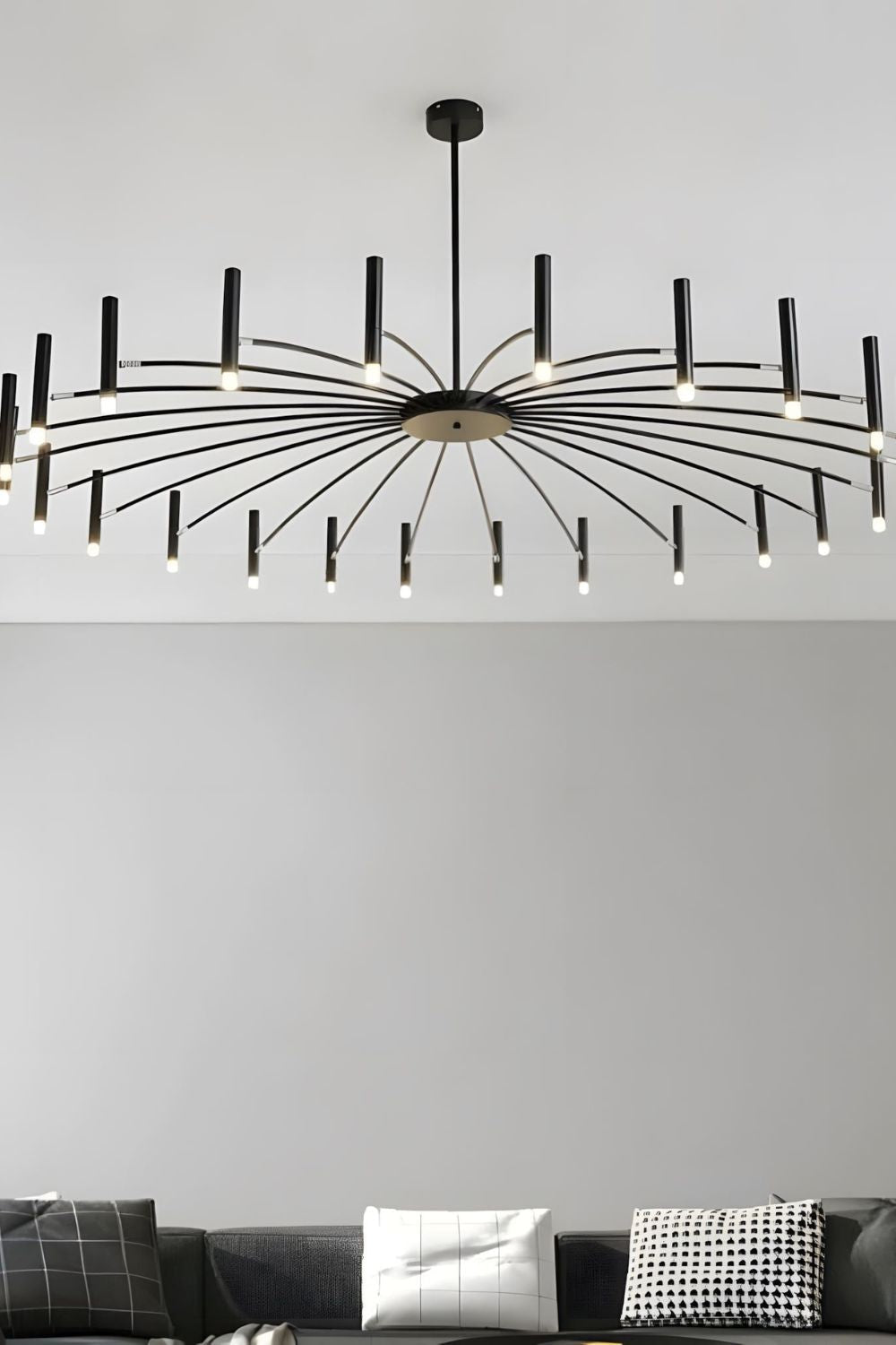 Radial Modern Chandelier - view 20 | everlamps