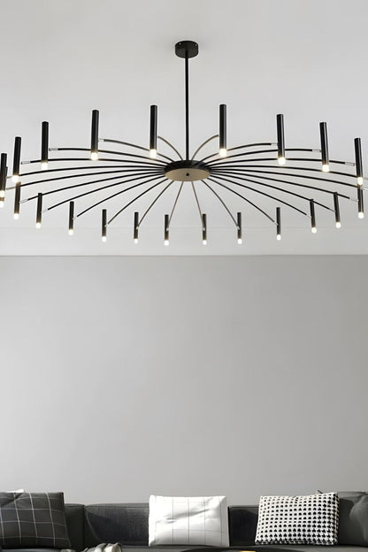Radial Modern Chandelier - view 20 | everlamps