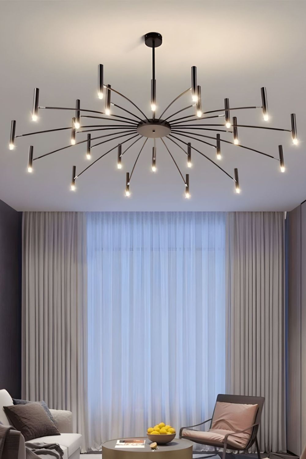 Radial Modern Chandelier - view 22 | everlamps