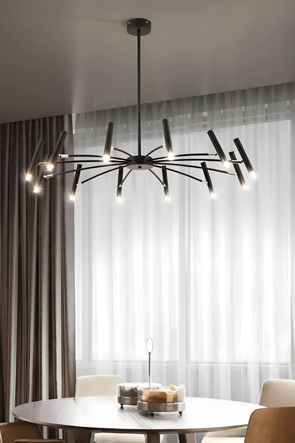 Radial Modern Chandelier - view 23 | everlamps