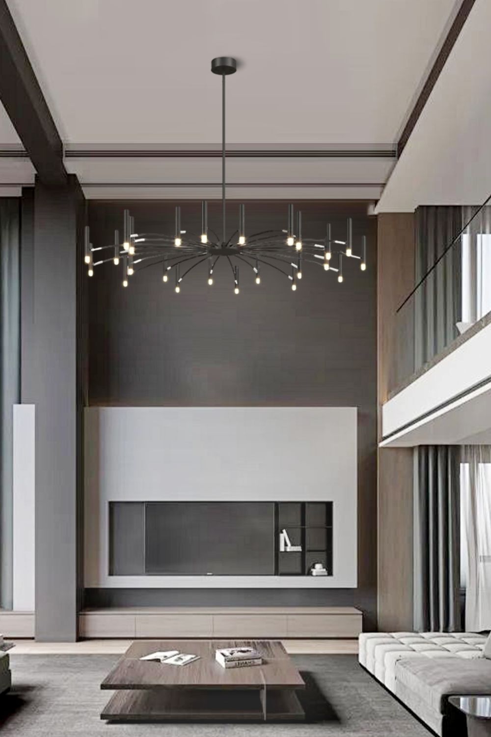 Radial Modern Chandelier - view 5 | everlamps