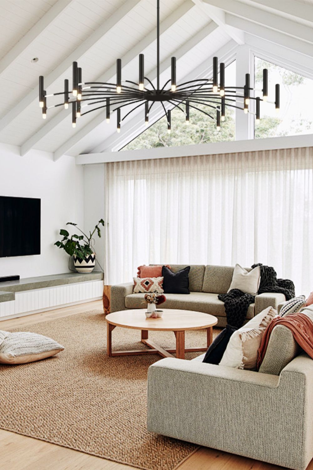 Radial Modern Chandelier - view 6 | everlamps