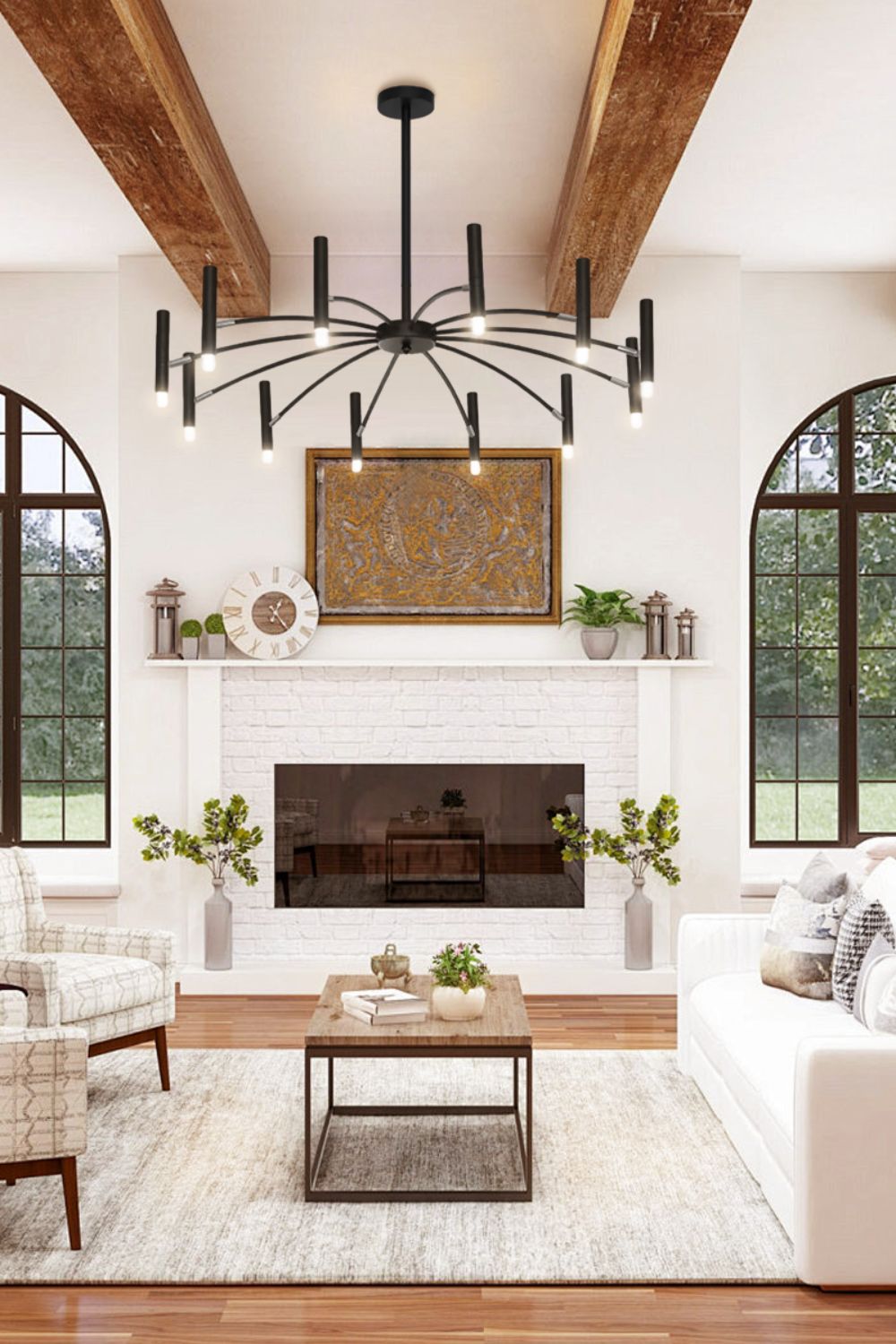 Radial Modern Chandelier - view 7 | everlamps