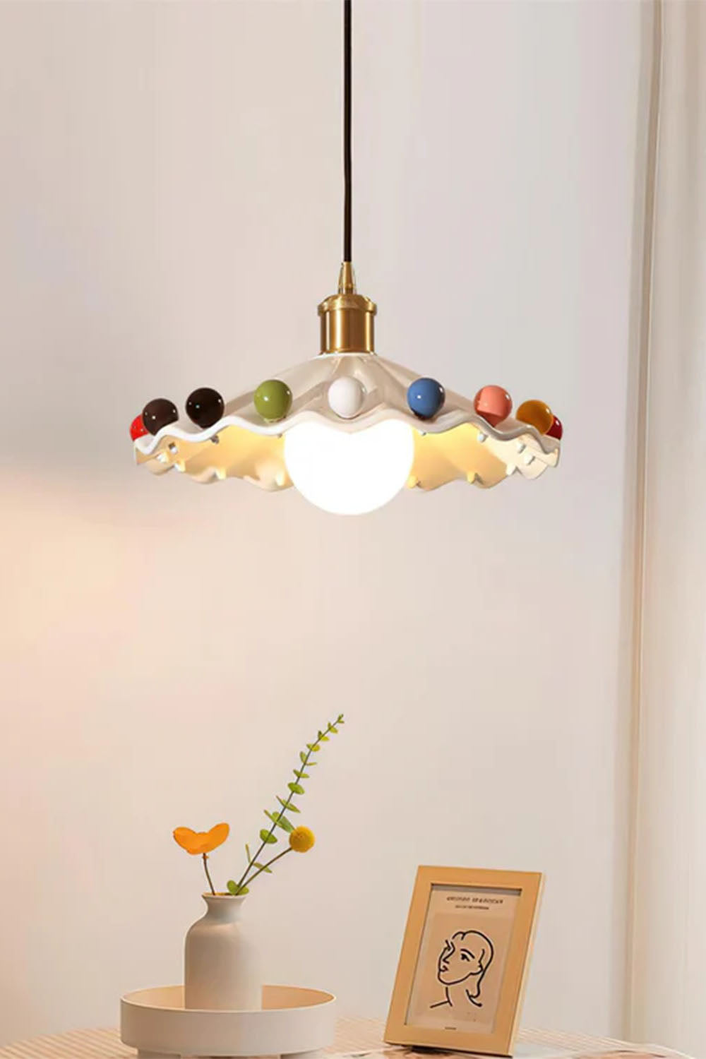 Dopamine Rainbow Wave Pendant Light - view 2 | everlamps
