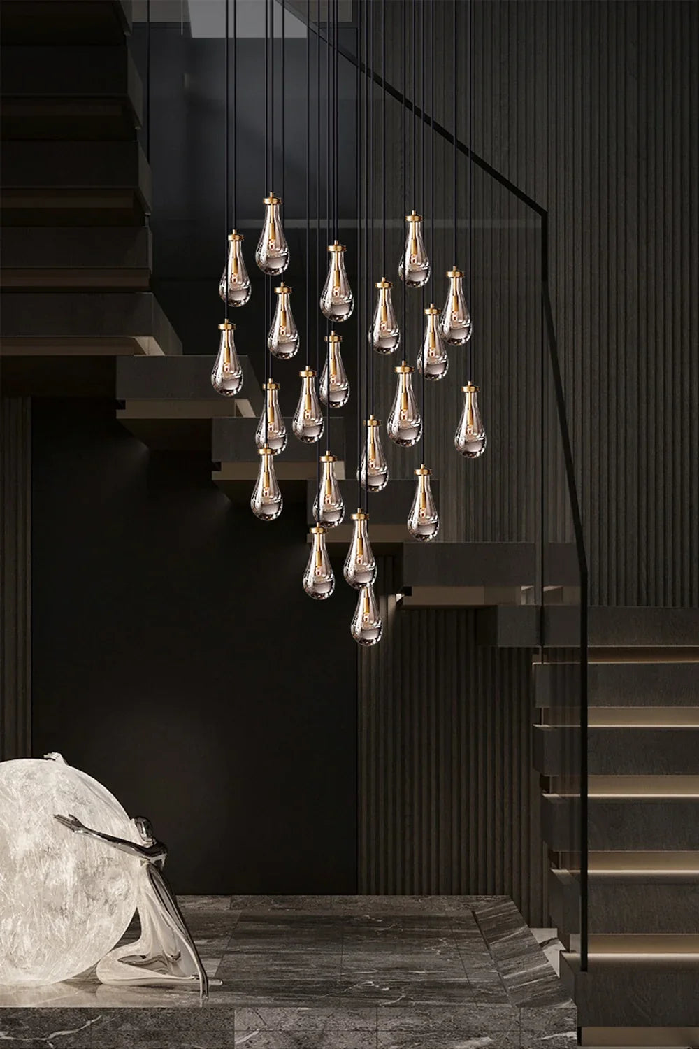 Raindrop Linear Chandelier - view 15 | everlamps