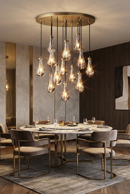 Raindrop Linear Chandelier - view 3 | everlamps