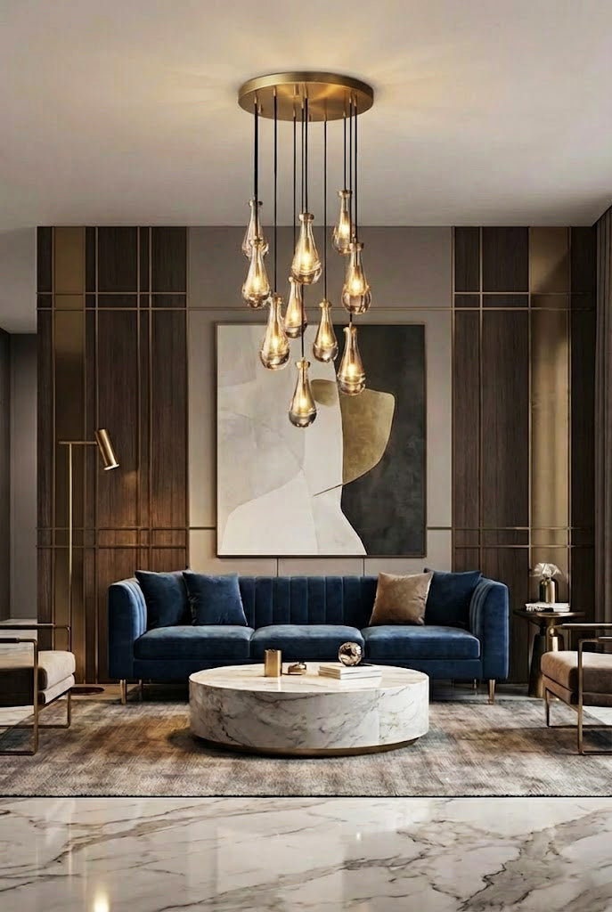 Raindrop Linear Chandelier - view 2 | everlamps