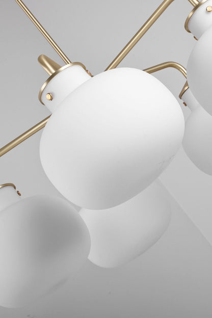 Raito Glass Globe Pendant Chandelier - view 36 | everlamps